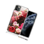 For Apple Iphone 12 Pro Max Colorful Flowers Design Double Layer Phone Case