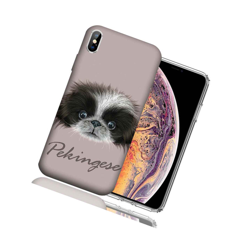 Mundaze Apple Iphone Xs X Design Case Pekingese Dog Realistic Art Cover