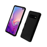 For Samsung Galaxy S10 Plus 6 4 Hybrid Shockproof Armor Black Case Cover