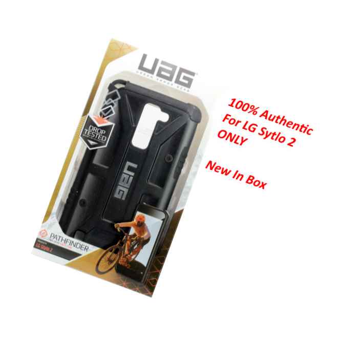 New Authentic Uag For Lg Stylo 2 Stylus 2 Pathfinder Rugged Black Phone Case