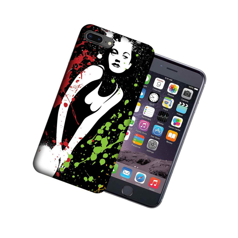 Mundaze Apple Iphone 7 8 Plus Design Case Paint Splash Girl Cover