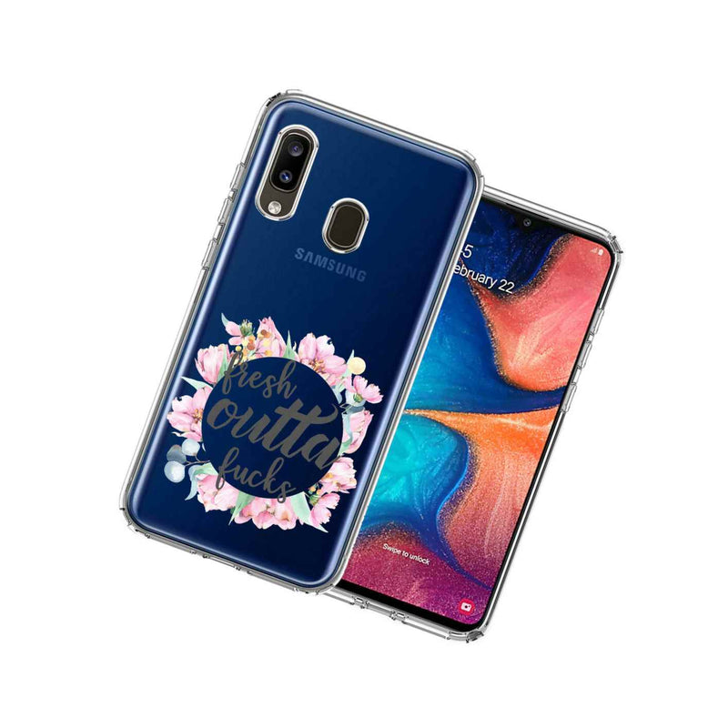 For Samsung Galaxy A20 Fresh Outta Fs Design Double Layer Phone Case Cover