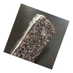 Alcatel Dawn 5027 Ideal 4060A Streak Rubber Gummy Case Crystal Diamond Studs