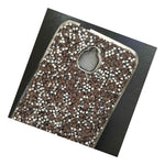 Alcatel Dawn 5027 Ideal 4060A Streak Rubber Gummy Case Crystal Diamond Studs