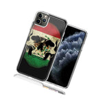 For Apple Iphone 12 Pro Max Mexico Flag Skull Design Double Layer Phone Case