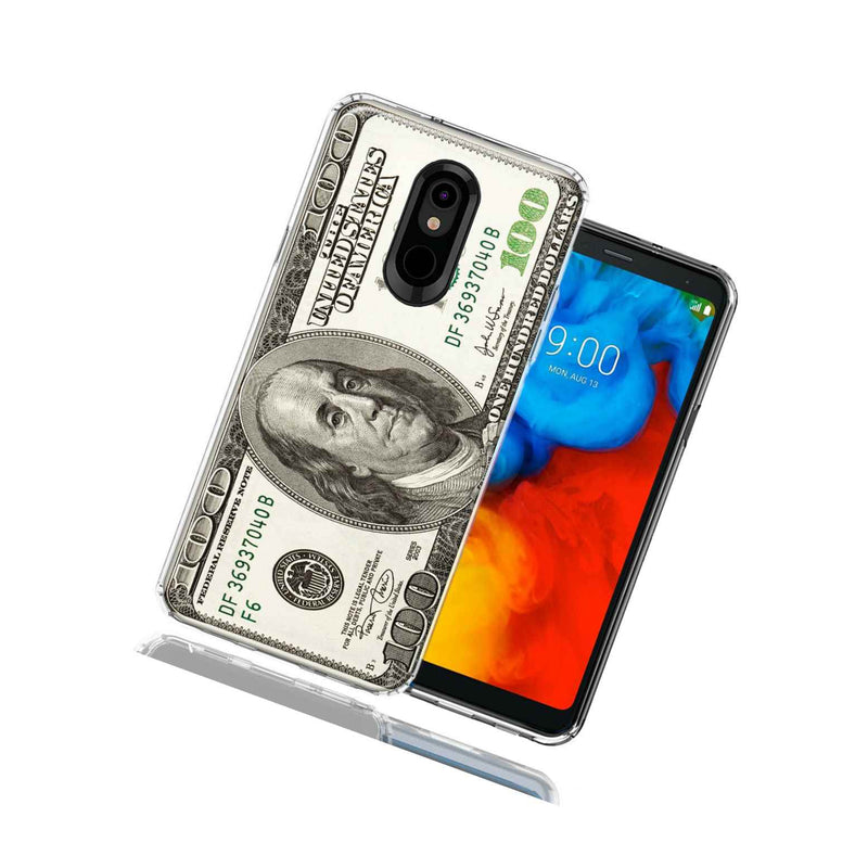 For Lg Stylo 5 Benjamin 100 Bill Double Layer Phone Case