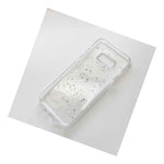For Samsung Galaxy S8 Plus Tpu Rubber Gummy Case Cover Clear Glitter Stars