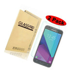 2 Pack Premium Tempered Glass Screen Protector For Samsung Galaxy J3 Emerge