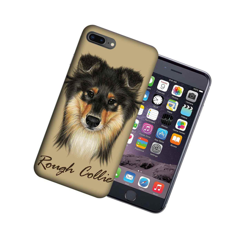 Mundaze Apple Iphone 7 8 Plus Design Case Rough Collie Realistic Art Cover