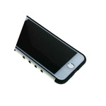 For Iphone 7 8 Hybrid Hard Soft Rubber Crystal Armor Case Blue Black Chevron