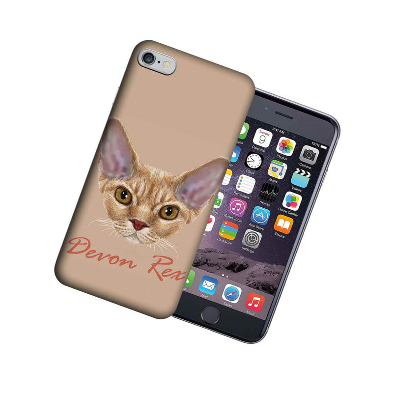 Mundaze Apple Iphone 6 Design Case Devon Rex Cat Realistic Art Cover