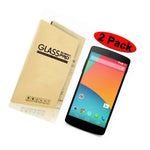 2 Pack Premium Tempered Glass Screen Protector For Lg Google Nexus 5