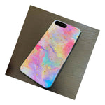 For Iphone 7 Plus 8 Plus Hard Tpu Rubber Case Cover Shiny Rainbow Marble