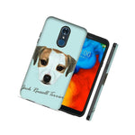 Jack Russell Terrier Double Layer Case W Tempered Glass Protector For Lg Stylo 4