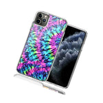 For Apple Iphone 12 Pro 12 Hippie Tie Dye Design Double Layer Phone Case Cover