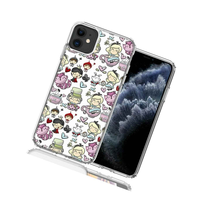 For Apple Iphone 12 Mini Wonderland Design Double Layer Phone Case Cover