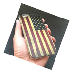 For Iphone 6 6S Hard Tpu Rubber Skin Case Cover Red Blue Usa American Flag
