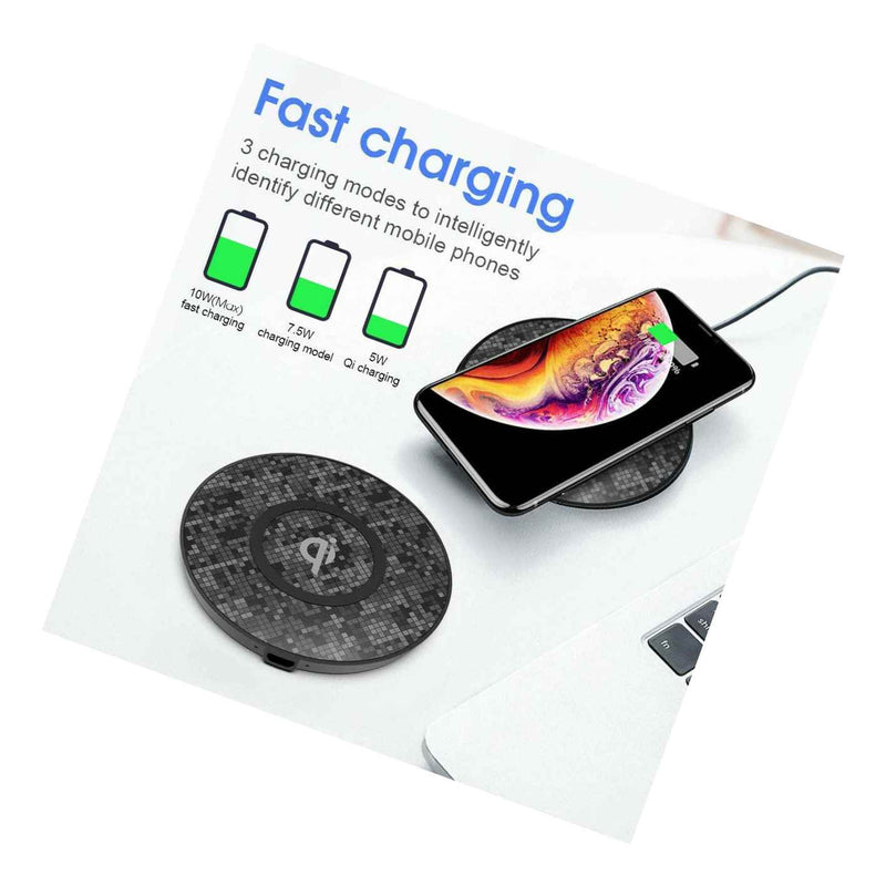 3 Charging Modes 10W Qi Wireless Charger Fast Charging Dock For Samsung Iphone