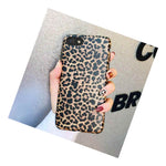 Iphone 7 8 Iphone Se 2020 Hard Tpu Rubber Case Cover Brown Leopard Cheetah
