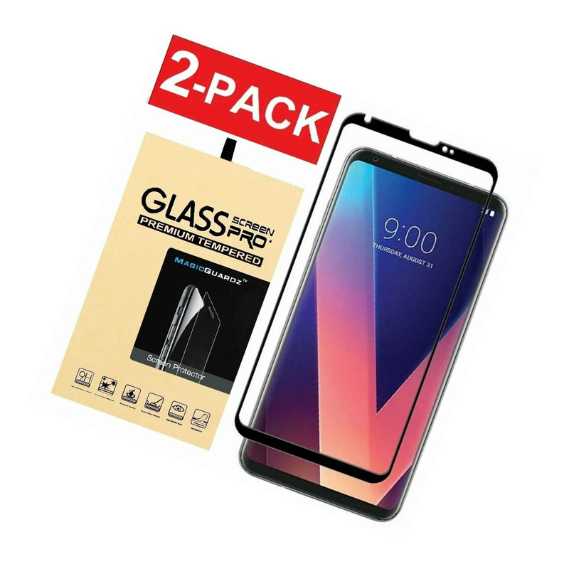 2 Pack Magicguardz 3D Full Cover Tempered Glass Screen Protector For Lg V30