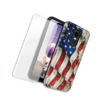 Vintage American Flag Double Layer Case For Lg Tribute Empire K8 K8 Plus 2018