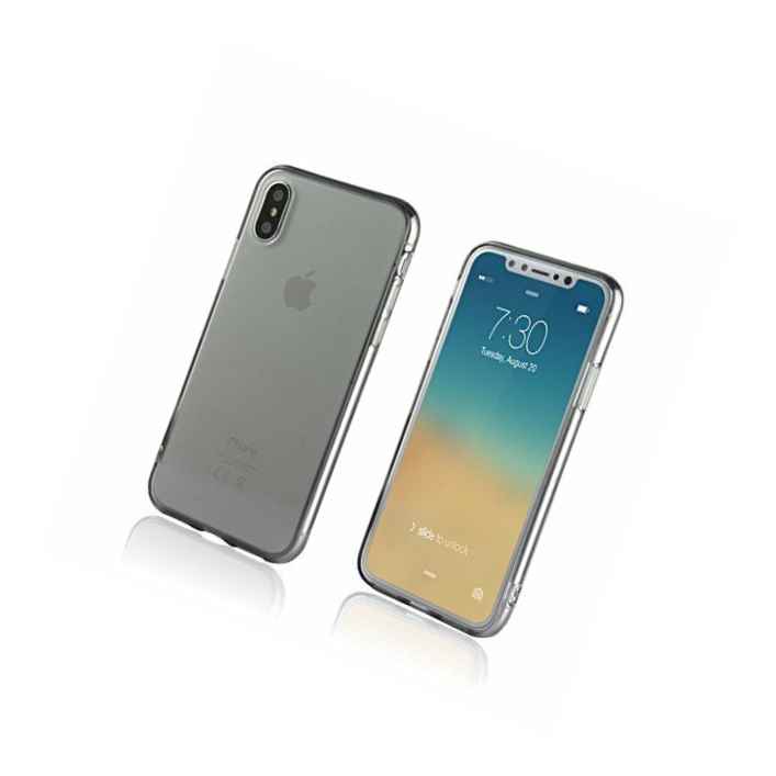 Iphone Xs Max 6 5 Smoked Gray Clear Tpu Rubber Silicone Slim Fit Case Cover