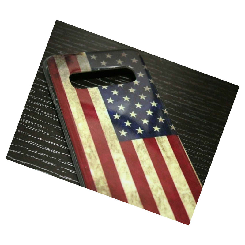 For Samsung Galaxy S10 Tpu Rubber Gummy Case Skin Cover Usa American Flag