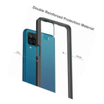 For Samsung Galaxy A12 5G Hard Premium Tpu Rubber Case Cover Black Clear