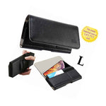 For Iphone Xr 6 1 Black Pu Leather Belt Clip Horizontal Pouch Holster Case