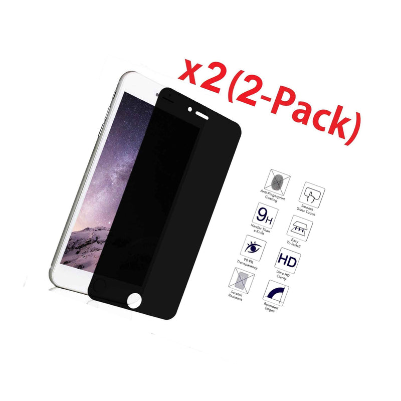 2 Pk Privacy Anti Spy Tempered Glass Screen Protector Shield For 4 7 Iphone 7