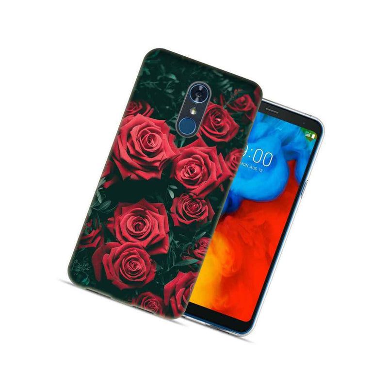 For Lg Stylo 4 Red Roses Design Tpu Gel Phone Case Cover