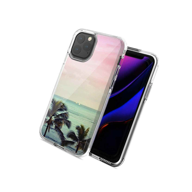 For Apple Iphone 12 Pro Max Vacation Dreaming Design Double Layer Phone Case
