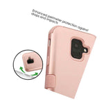 For Samsung Galaxy A6 2018 Hybrid High Impact Armor Phone Case Cover Rose Gold
