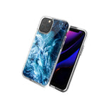 For Apple Iphone 12 Pro Max Blue Ocean Waves Design Double Layer Phone Case