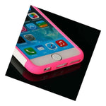 For Iphone 6 6S Plus Hard Soft Rubber Hybrid Rugged Skin Case Cover Pink