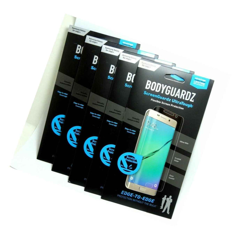 Lot Of 5 Bodyguardz Ultratough Screen Protector Samsung Galaxy S6 Edge Plus