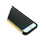 Iphone 7 8 Plus Hybrid Hard Soft Diamond Bling Skin Case Cover Gold Black