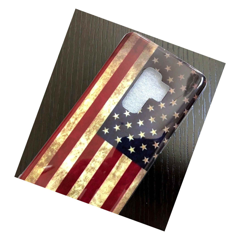 For Samsung Galaxy S9 Plus Tpu Rubber Gummy Case Skin Cover Usa American Flag