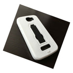 For Alcatel One Touch Fierce Ii 2 7040T Hard Soft Rubber Heavy Duty Case White
