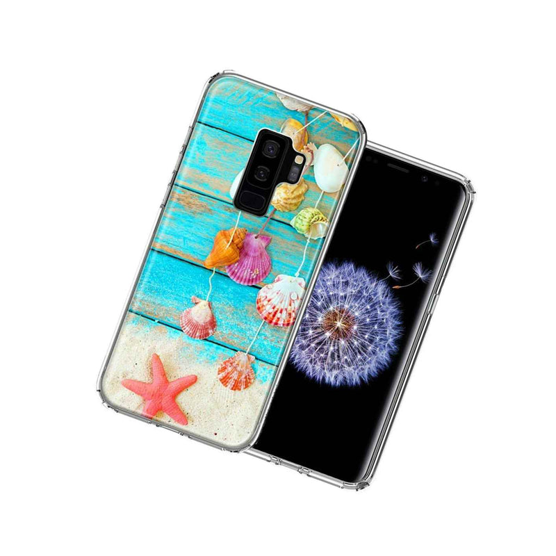 For Samsung Galaxy S9 Plus Seashell Wind Chimes Double Layer Case