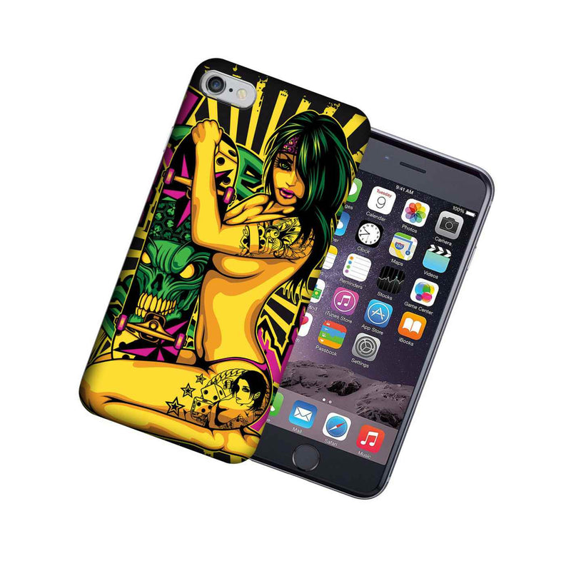 Mundaze Apple Iphone 6 Plus Uv Printed Design Case Tattoo Girl Cover
