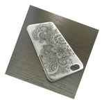 For Iphone 6 6S Plus Hard Ultra Thin Case Cover Black Damask Flower