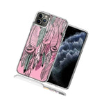 For Apple Iphone 12 Mini Wild Feathers Design Double Layer Phone Case Cover