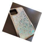 For Iphone 12 12 Pro 6 1 Silver Waterfall Glitter Liquid Rubber Case Horses