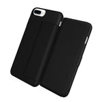 Incipio For Iphone 7 Iphone 8 Wallet Card Folio Book Case Black Leather
