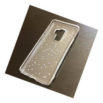 For Samsung Galaxy S9 Plus Tpu Rubber Gummy Case Cover Clear Glitter Stars