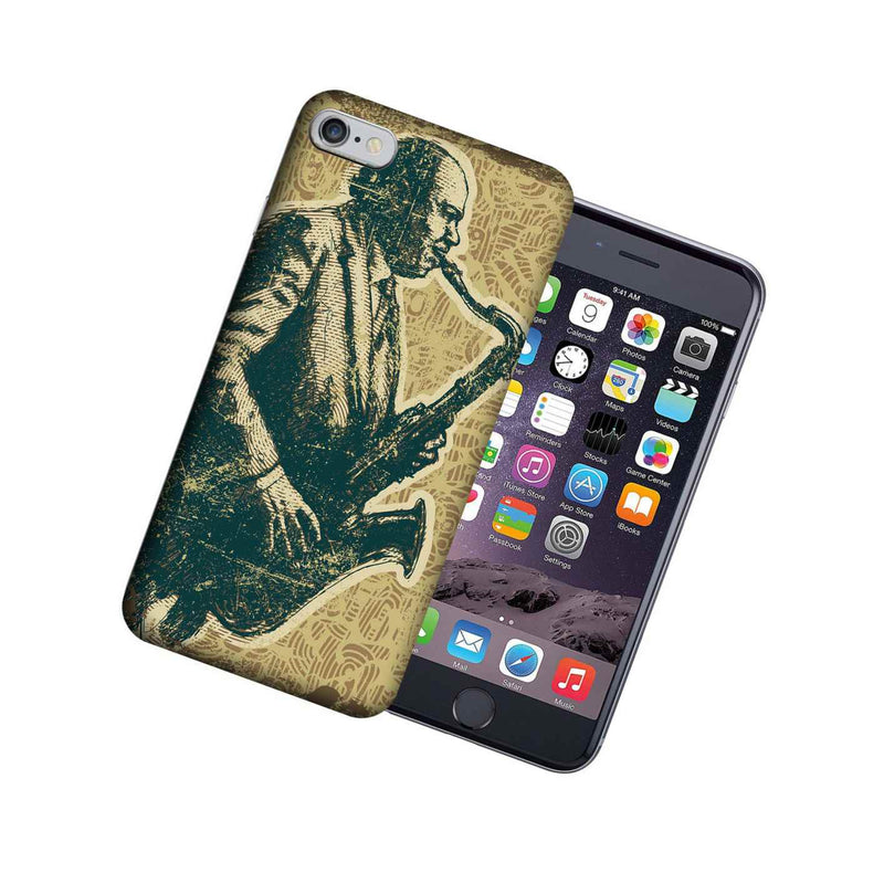 Mundaze Apple Iphone 6 Design Case Vintage Jazz Saxophone Cover