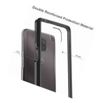 For Motorola Moto G Power 2021 Hard Premium Tpu Rubber Case Cover Black Clear