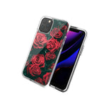For Apple Iphone 12 Pro 12 Red Roses Design Double Layer Phone Case Cover