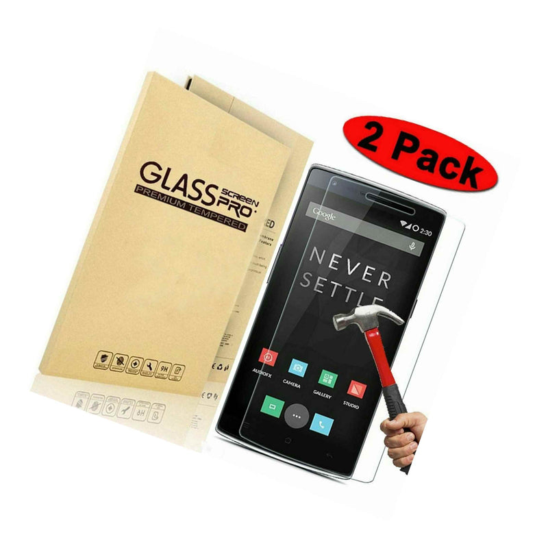 2 Pack Premium Tempered Glass Screen Protector For Oneplus One A0001